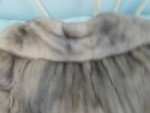 LEAFGREN Silver Mink Women's Fur Coat Size XXL