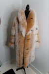 Fabulous Long Spotted Real Fox Fur Coat