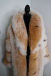 Fabulous Long Spotted Real Fox Fur Coat
