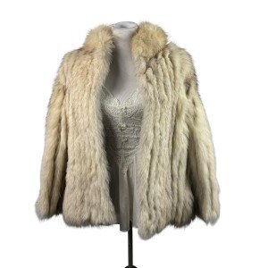 Y2K Vintage Saga Fox Fur Coat, Women's Size M