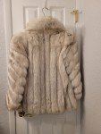 Vintage Saga Blue Fox Fur Coat for Women