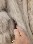 Vintage Saga Blue Fox Fur Coat for Women