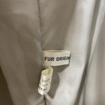 Fox Fur Coat - Creamy Beige & Gray