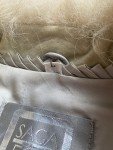 Beige Fox Fur Coat - Size Large
