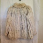 Vintage Gray Fox Fur Coat for Women
