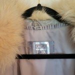 Vintage Gray Fox Fur Coat for Women