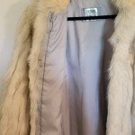 Vintage Gray Fox Fur Coat for Women