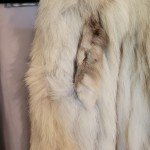 Vintage Gray Fox Fur Coat for Women