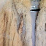 Vintage Gray Fox Fur Coat for Women
