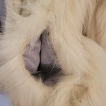 Vintage Gray Fox Fur Coat for Women