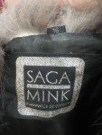 Dark Brown Mink Coat with Silver Fox Collar