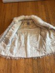 Vintage Blue Fox Fur Jacket - Size Small