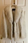 Charming Vintage Saga Fox White Fur Coat