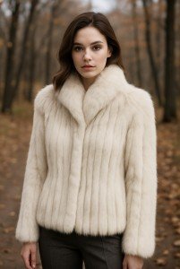 SAGA Vintage Fox Fur Jacket - Size Small