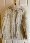 Charming Vintage Saga Fox White Fur Coat