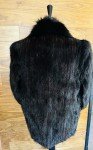 Elegant Blackish Brown Mink & Fox Tuxedo Coat