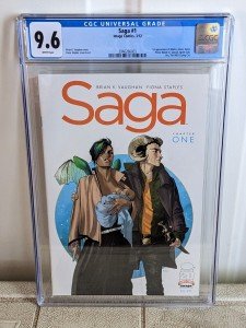 Saga #1 Image First Print CGC 9.6