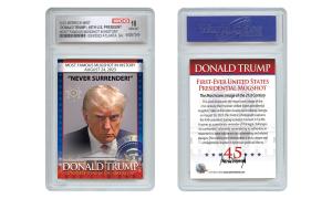 Trump 45th President MAGA Mugshot Card GEM-MINT 10