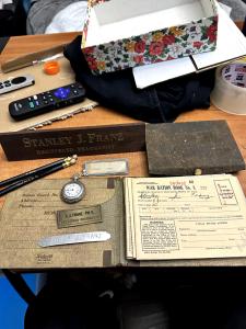 Vintage WWII Ration Book Stamps and Pocket Watch