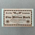 1923 German 1 Million Mark Banknote Collectible