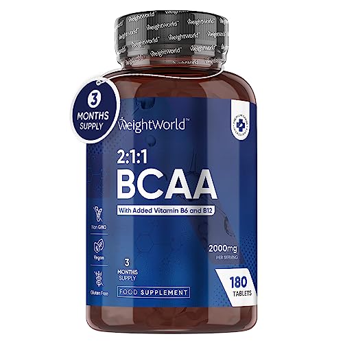 BCAA Tablets with Vitamin B12 & B6 - 180ct