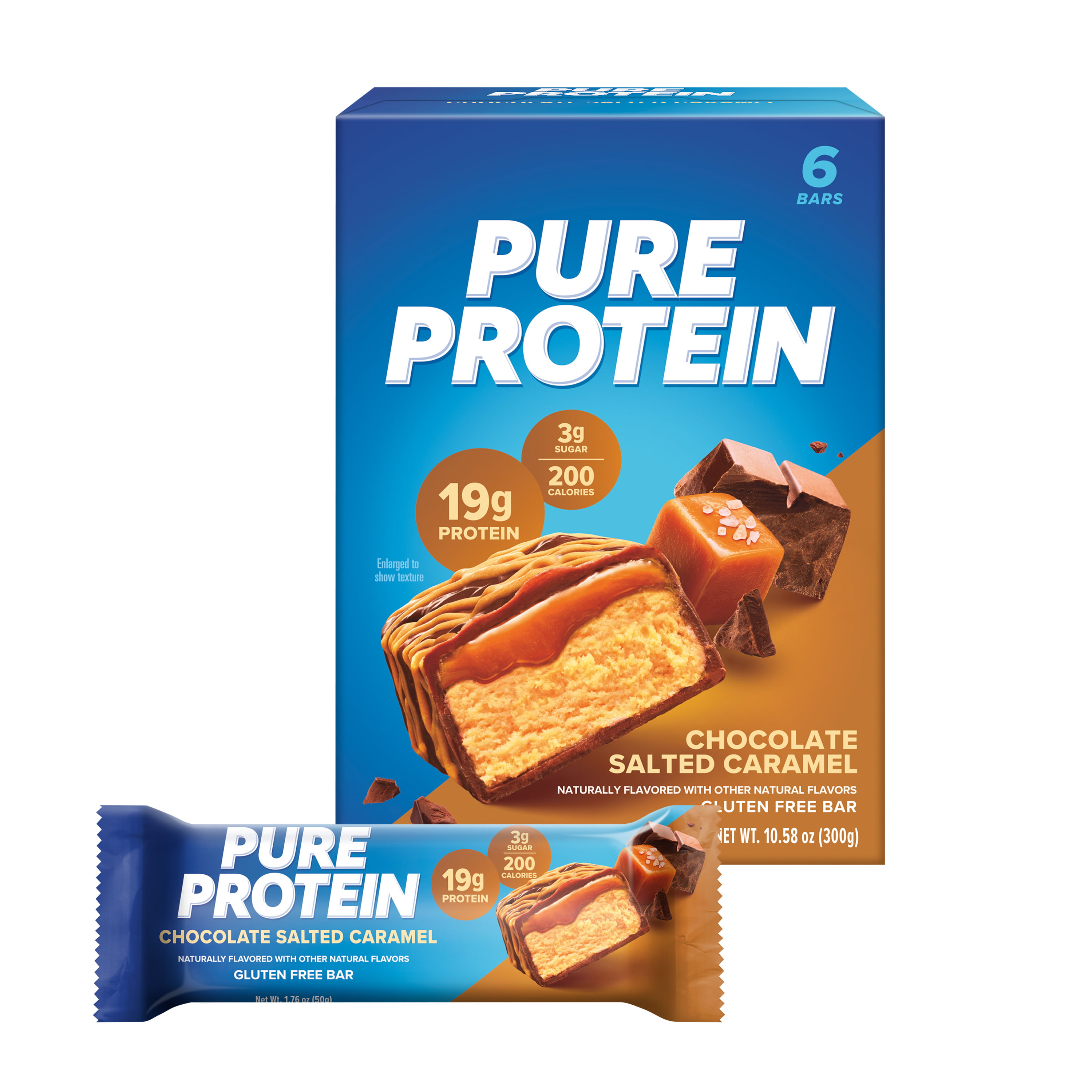 Chocolate Salted Caramel Protein Bars, 6-pack