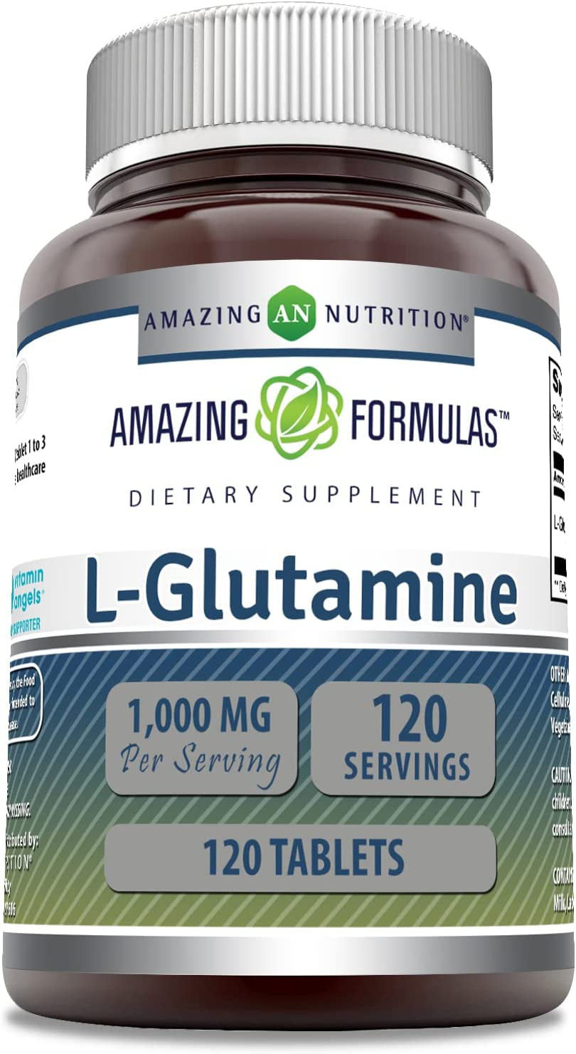 Amazing Formulas L-Glutamine 1000mg, 120 Ct