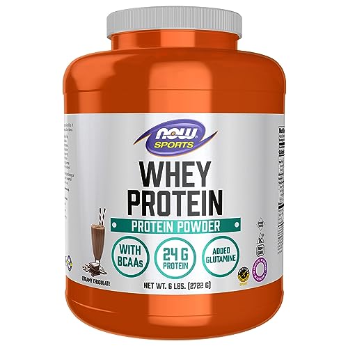 NOW Whey Protein, 24g BCAAs, Creamy Chocolate
