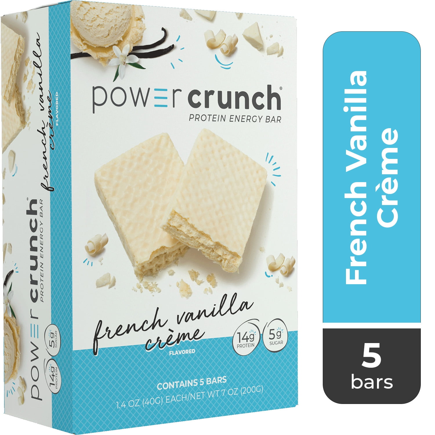 French Vanilla Cream Protein Energy Bars, 5-pack
