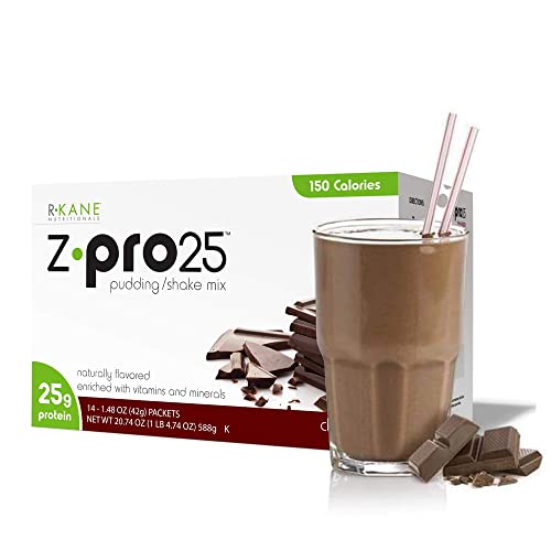 Low-calorie chocolate protein pudding/shake mix