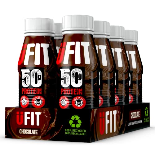 8 Pack UFIT Protein Shake, Chocolate Flavor