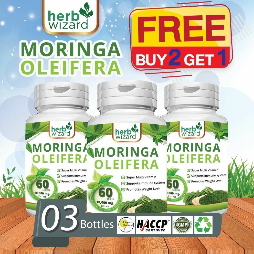 Pure Moringa Extract Tablets - 10,000mg Each