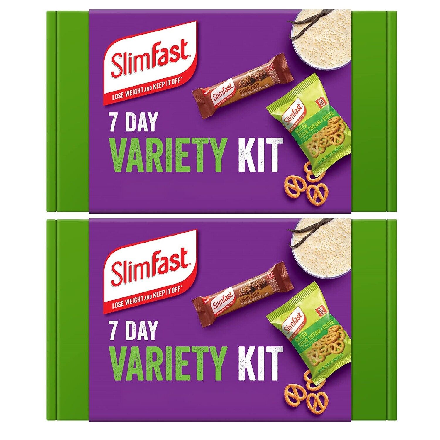 Slimfast Variety Kit with Shakes, Snacks & Porridge