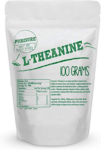 Purisure L-Theanine Powder: Nootropic Cognitive Enhancer Supplement