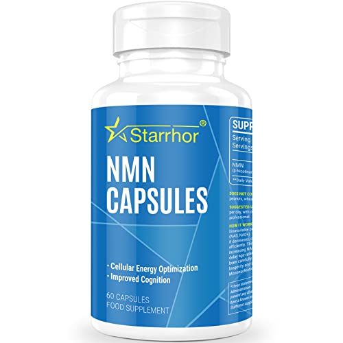 500mg NMN Capsules - NAD+ Energy & Anti-Aging