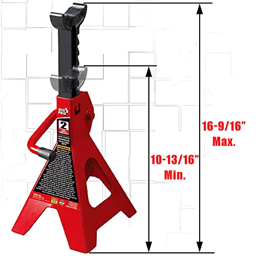 Big Red Hydraulic Trolley Jack with Stands, 2 Ton
