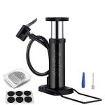 Compact Mini Bike Floor Pump with Repair Kit
