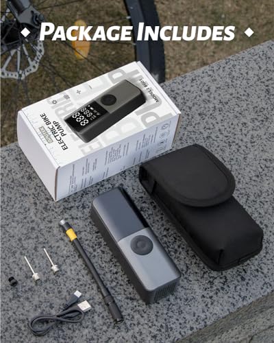 GPUTEK Portable Electric Bike Tire Pump 150Psi