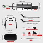 Himiway Adjustable Bike Rack with Cushion and Reflectors