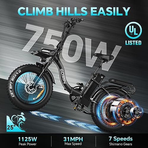 GESHENG Folding Ebike: Long Range Electric Bike