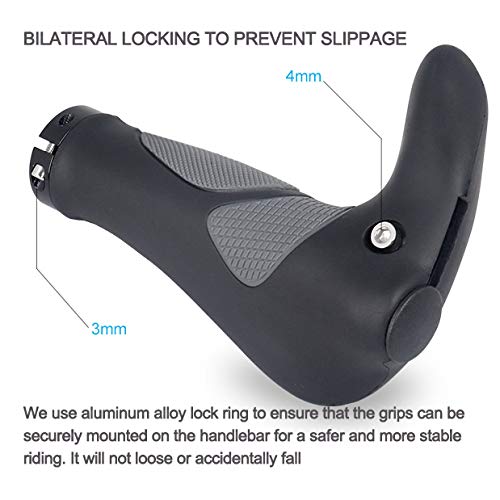 Comfort Ergo Handlebar Grips for Mountain Bikes, BMX - 8 words
