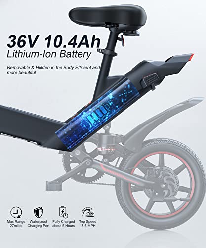 Sailnovo Electric Bike - 18.5MPH Folding E-Bike