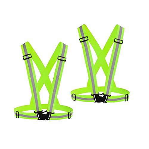 Reflective Cycling Vest for Night Safety (Green)