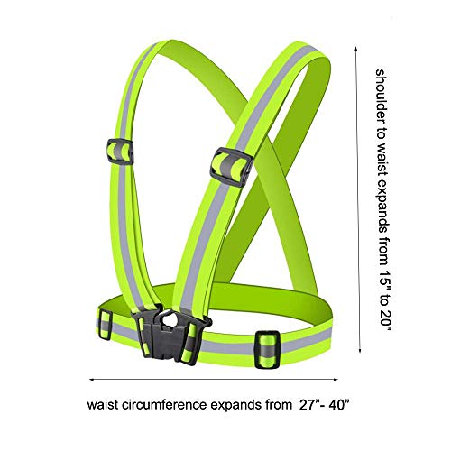 Reflective Cycling Vest for Night Safety (Green)