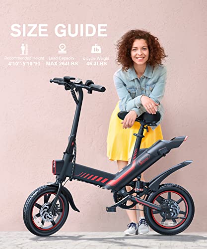 Sailnovo Electric Bike - 18.5MPH Folding E-Bike