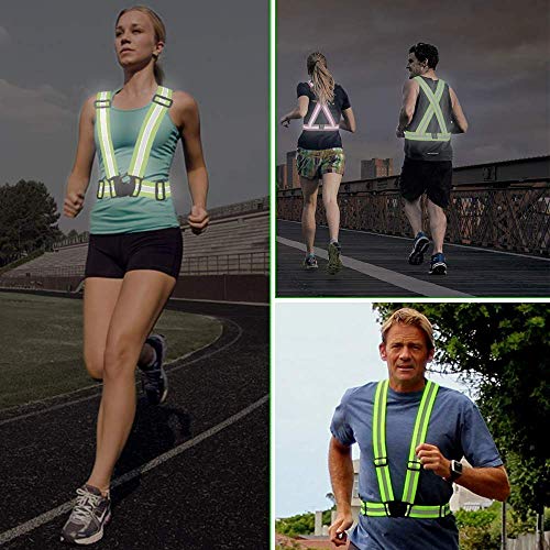 Reflective Cycling Vest for Night Safety (Green)