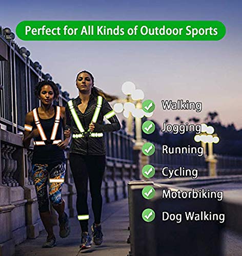 Reflective Cycling Vest for Night Safety (Green)