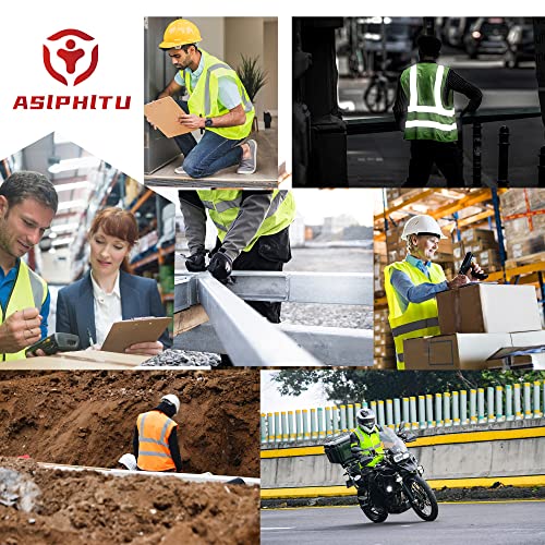 ASIPHITU Reflective Safety Vest for Cycling - Black