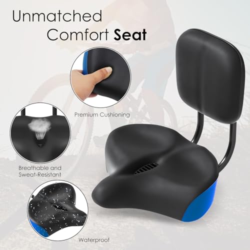 MOONCOOL Oversize Comfort Saddle with Backrest Support
