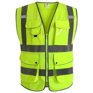 High Visibility Safety Vest with Reflective Strips